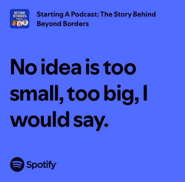 Beyondbodpod's tweet image. Dream big, start small. 

Episode 6 is packed with gems. 👇🏼