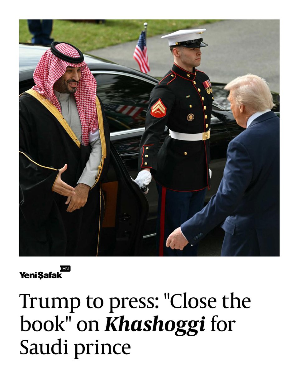 yenisafakEN's tweet image. Trump to press: "Close the book" on Khashoggi for Saudi prince 🛑📰
#FreePress #KhashoggiCase #TrumpNews #Saudi
ysafak.com/en/3710777/p/x