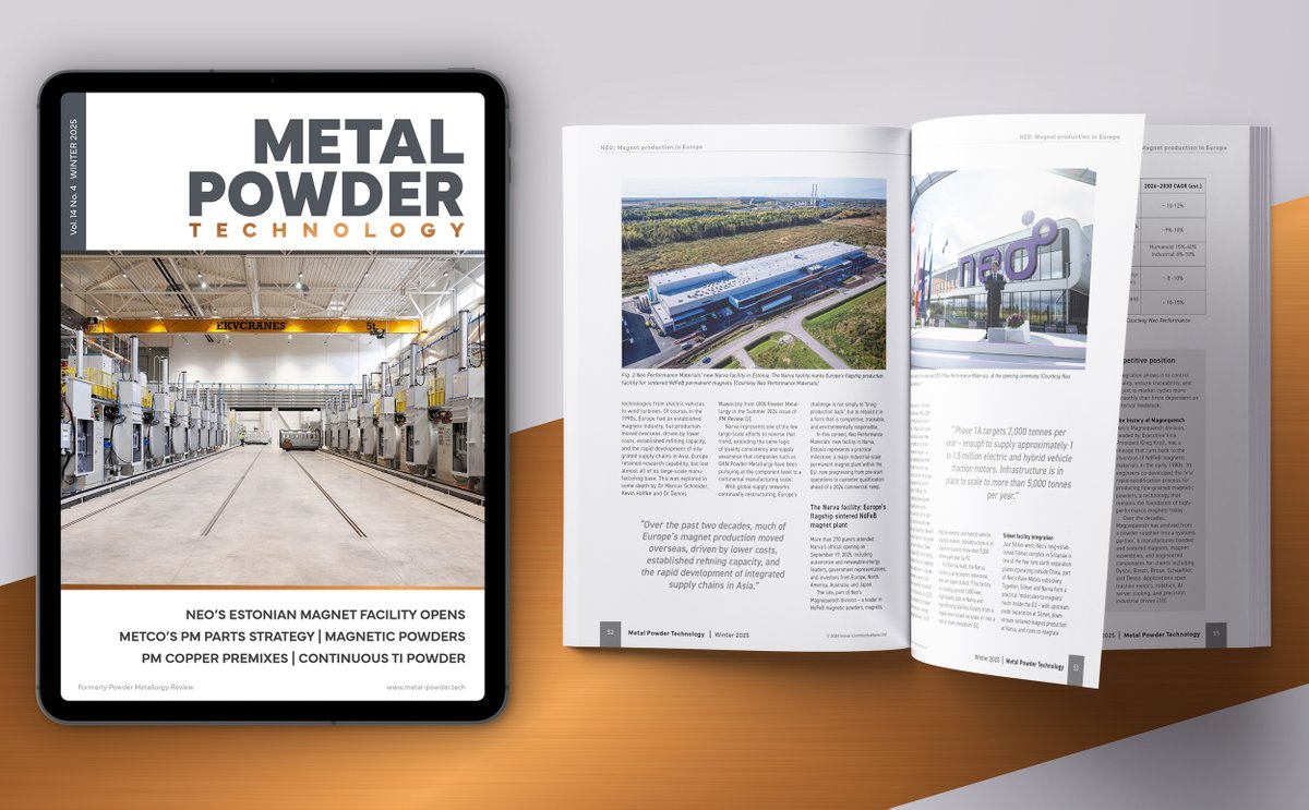 Metal Powder technology magazine tweet media
