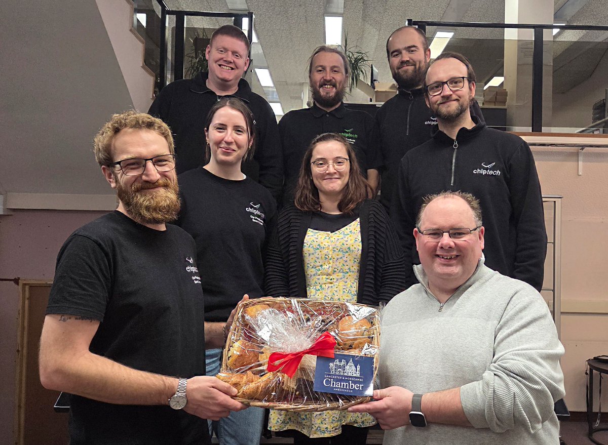 ChiptechUK's tweet image. Thank you to Graham from Lancaster &amp;amp; Morecambe Chambers for surprising us with such a fabulous Ambassadors gift basket 🎄✨

We truly appreciate the gesture and wish everyone at the Chambers a wonderful Christmas, New Year, and joyful holiday season.

#Chiptech #LancasterChambers