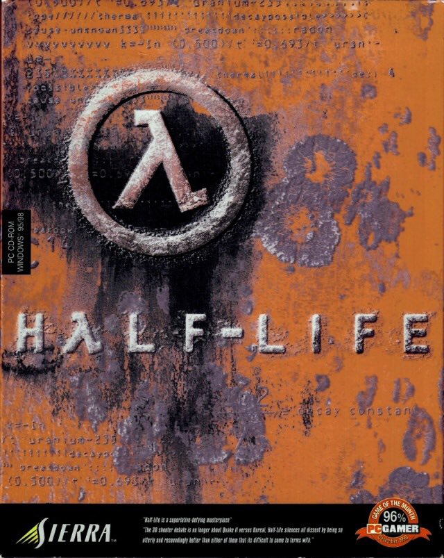 OnThisDayGaming's tweet image. Half-Life for PC was released on this day in North America, 27 years ago (1998)