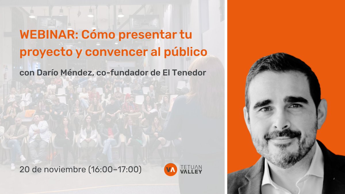 Quick reminder about tomorrow's webinar, November 20th (16:00-17:00), with <a href="/DarioMendezF/">Darío Méndez Fernández</a>🍊 on how to pitch your project and convince your audience.

🔗 Join our live here: youtube.com/live/CYU9mLdVH…
