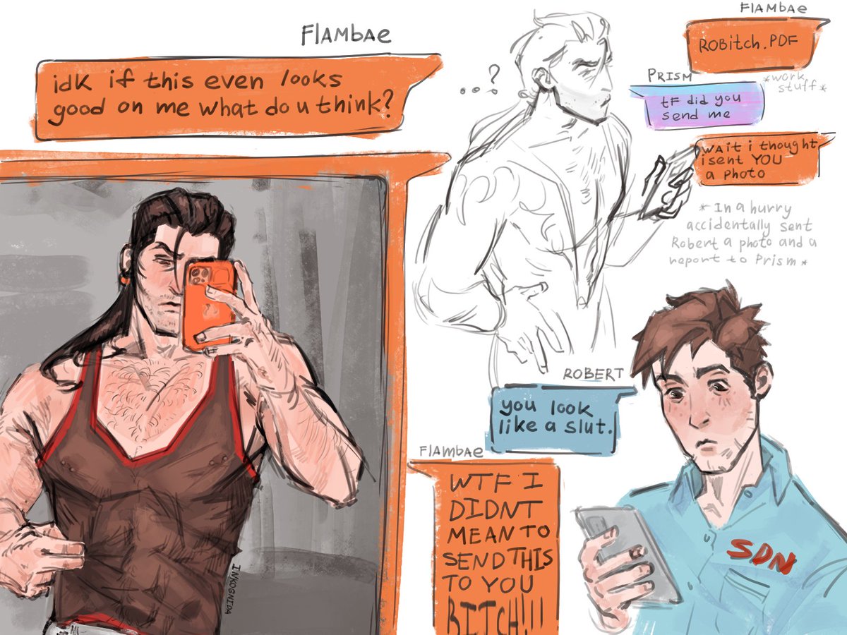 nipple piercings are everything to me
#flambert #robertrobertson #flambae #dispatch