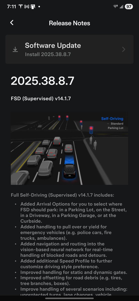 So apparently Tesla hasn't killed the FSD V14.1.7 release after all? I'm curious why they didn't roll it wide, but it did just show up on my new Y.