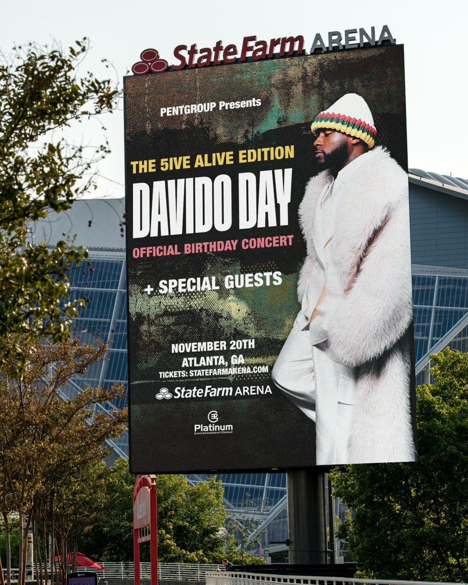 StateFarmArena's tweet image. Tomorrow @davido&apos;s going to Blow Our Mind 🤯🔥

Tickets start at $48.35 ➡️ bit.ly/3Sbz5Sm