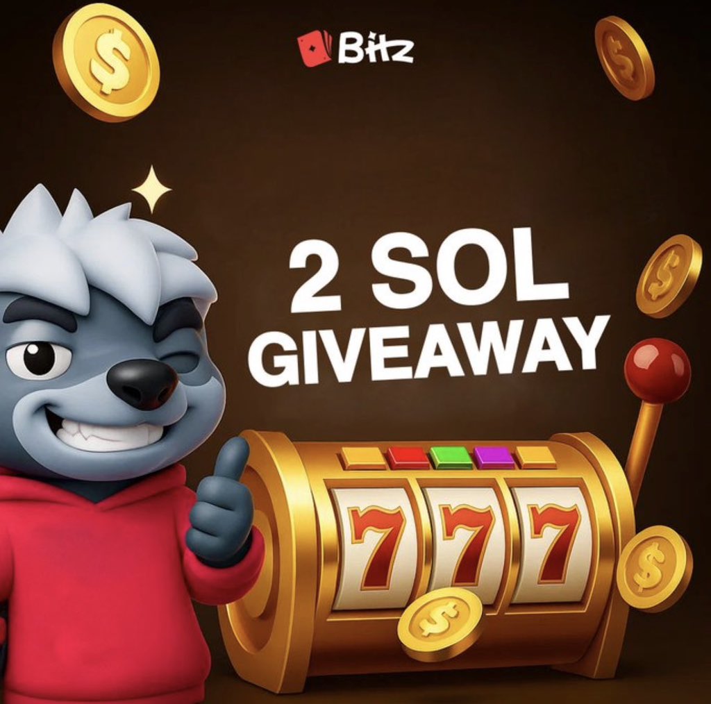 Giveaway to celebrate Bitcoin faucet drip on Bitz 💦

‣ Follow <a href="/bitz_casino_en/">Bitz Casino</a> 
‣ Like &amp; RT
‣ 10 x 0,2 SOL (wager x15)
‣ Winners paid by them

Free Daily Bitcoin. No wager. Up to 20.000 $SATS a day.