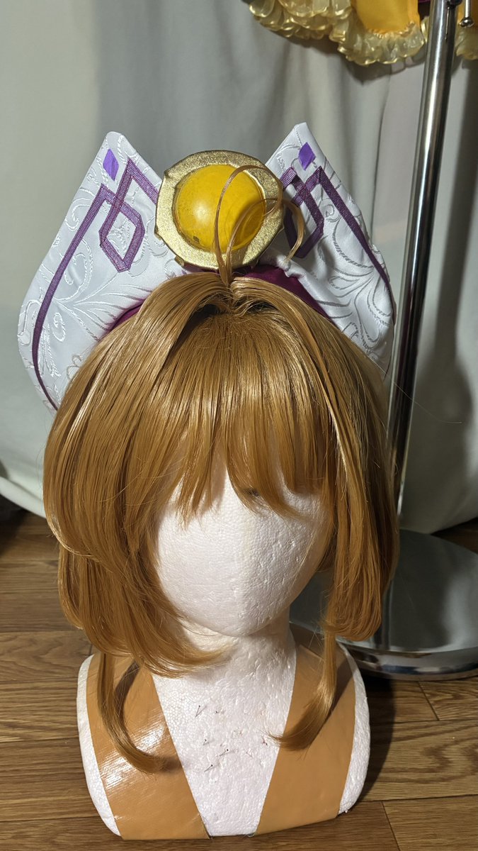 r_e_m_o_m_o's tweet image. 今週末1日目の衣装進捗☻
ひとまずお帽子。

ベレー帽にカラーは可愛いすぎるな🩷
そしてウィッグ製作は、made byカナコさん⠒̫⃝♡*（@knk_iemr ）
いつもお世話になっております🙏𝓑𝓘𝓖 𝓛𝓞𝓥𝓔〰︎🖤

衣装あとちょっと！がんばる！

 #れももものめも