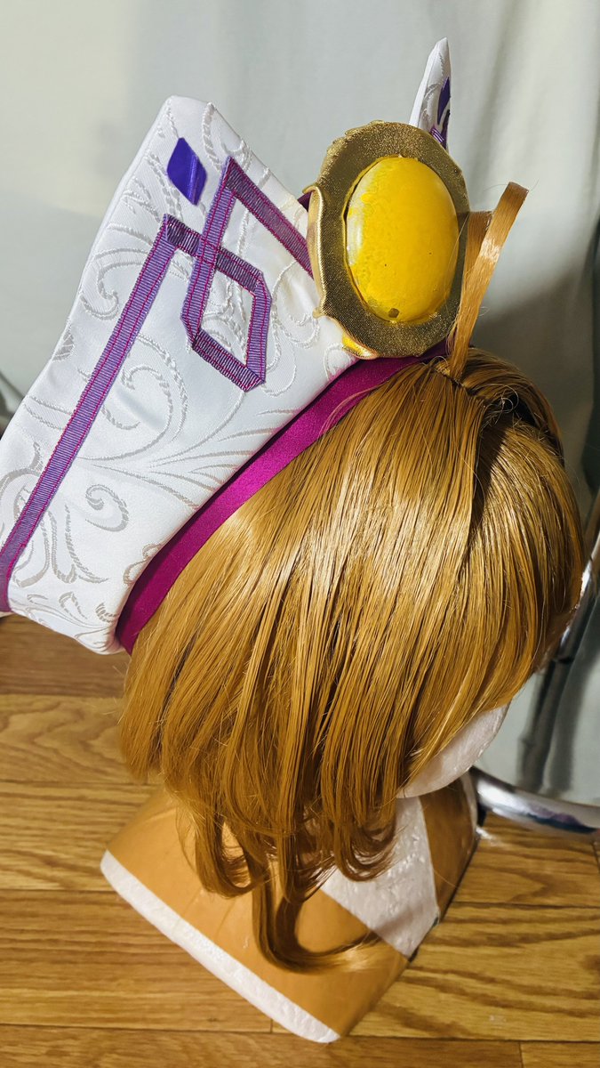 r_e_m_o_m_o's tweet image. 今週末1日目の衣装進捗☻
ひとまずお帽子。

ベレー帽にカラーは可愛いすぎるな🩷
そしてウィッグ製作は、made byカナコさん⠒̫⃝♡*（@knk_iemr ）
いつもお世話になっております🙏𝓑𝓘𝓖 𝓛𝓞𝓥𝓔〰︎🖤

衣装あとちょっと！がんばる！

 #れももものめも