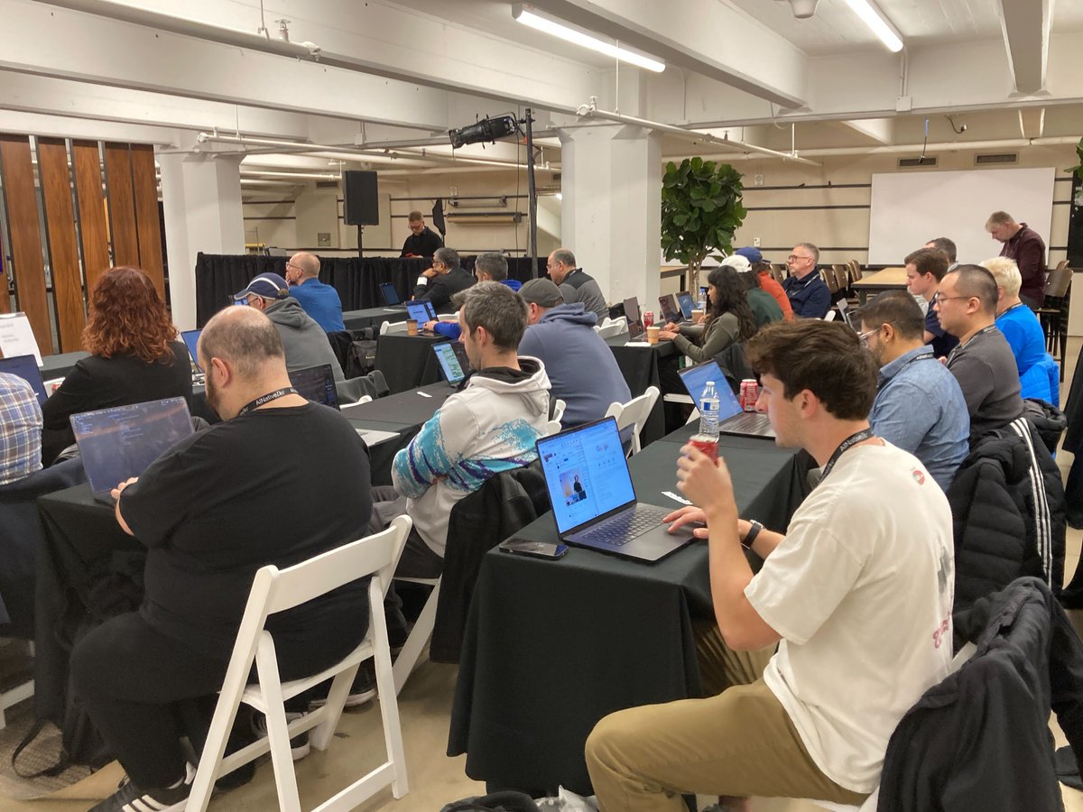 devopsdotcom's tweet image. AI Native DevCon brought together developers, platform engineers and DevOps practitioners to explore how AI is reshaping modern software delivery. Conversations centered on practical patterns for agent workflows, secure AI adoption and platform-driven guardrails that support…