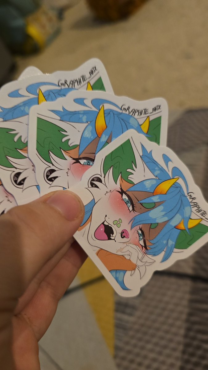 ArtzGraphite's tweet image. Which stickers should I re order for Furdu26? 👀🤌🤌 or do I make one of graphite instead?