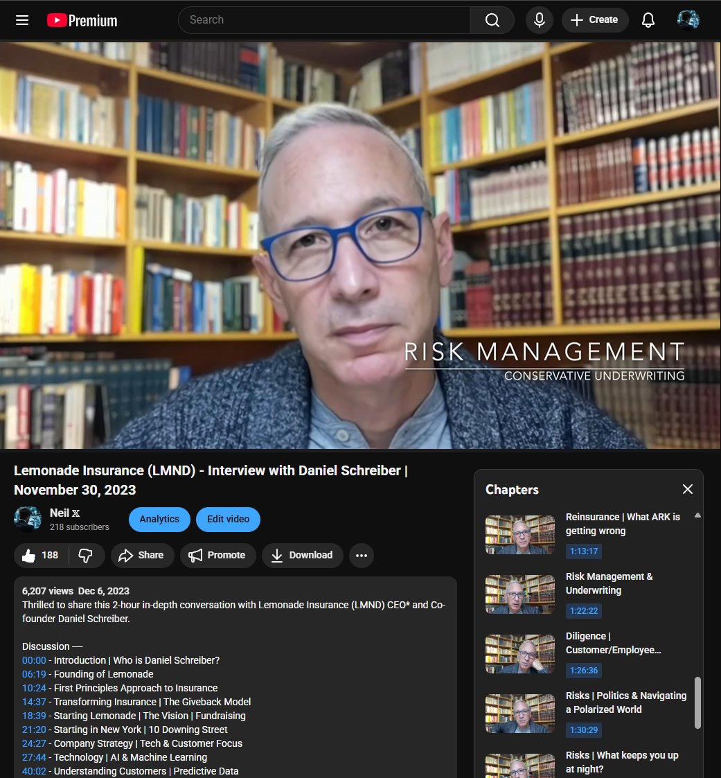 Recommended watch for any $LMND investors.