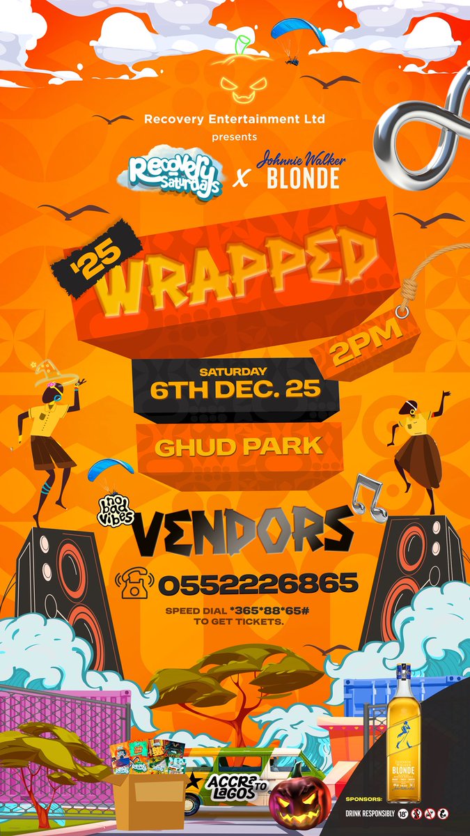 Come expecting magic.

We have carefully listened to your reviews and we are correcting every aspect we got wrong. 

It’s the final one for the year, a fusion of all 7 we’ve done so far.

⏰6TH DECEMBER
📍GHUD PARK
BE THERE🫵 

GET YOUR TICKETS NOW!
ayatickets.com/en/event/recov…