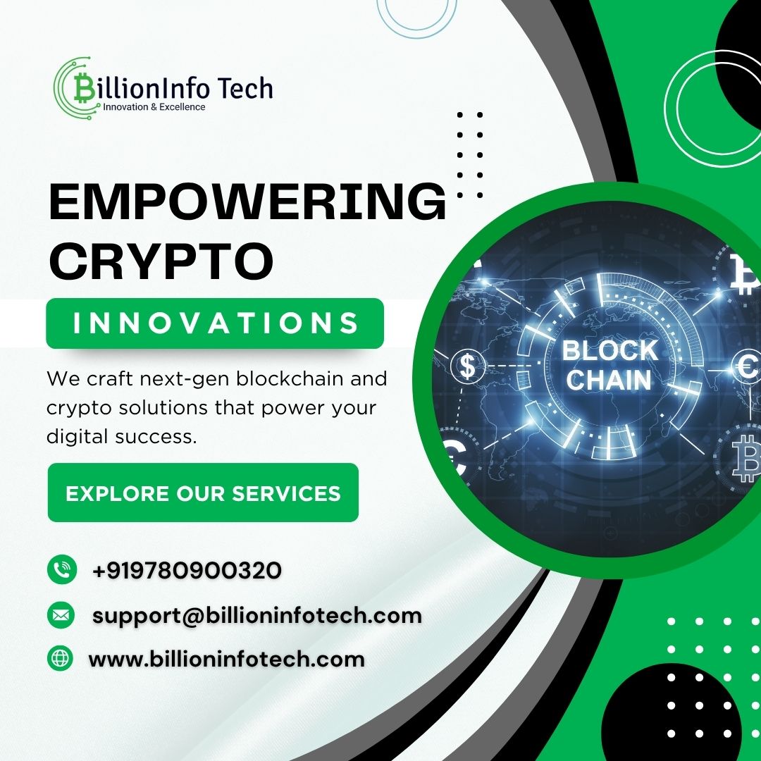 billioninfotech's tweet image. 🚀Empowering Crypto Innovations with Billion Info Tech

At #BillionInfoTech, we craft next-gen #Blockchain  and #cryptosolutions designed to power your digital success. 

👉Explore Our Services: billioninfotech.com

#CryptoInnovation #BlockchainDevelopment #FintechInnovation