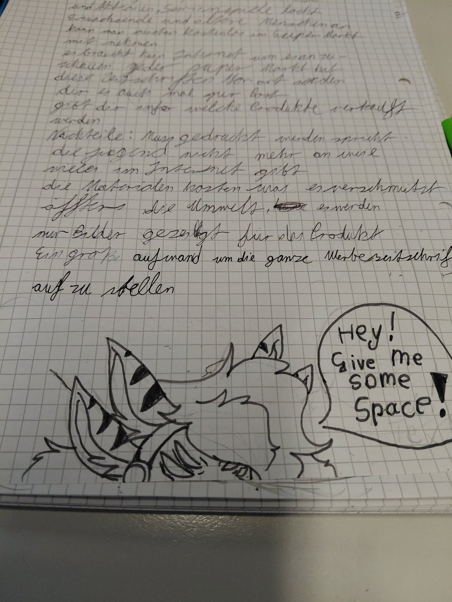 School boredom 3 

Give her some space man