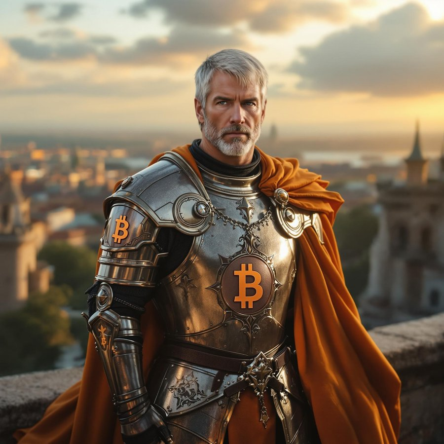 saylor's tweet image. Never ₿ack Down