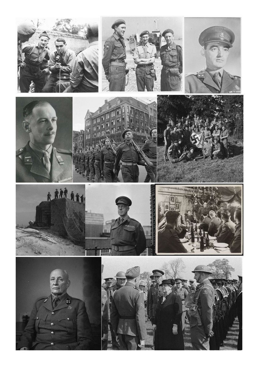 BartFunnekotter's tweet image. Fotocollage gemaakt van de Prinses Irene Brigade en laten afdrukken. Voor op mijn bureau, dan kunnen de mannen opletten of ik een beetje door tik