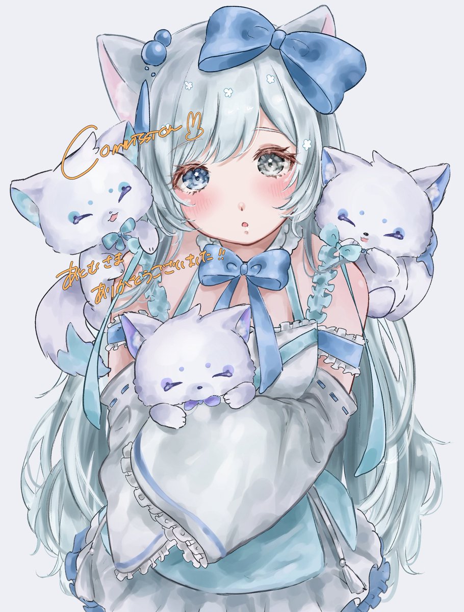 🤍️🩵ฅ^•ﻌ•^ฅ

 #Commission    #イラスト