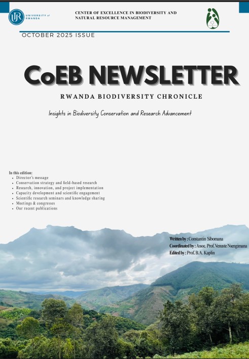 CoEBrwanda's tweet photo. 🪩UPDATES🪩
Dear all,  
We are thrilled to announce that our October 2025  Newsletter is out. Explore updates on biodiversity research, collections, education, and partnerships in Rwanda. 
For more visit : https://t.co/HlUr298BfN
Enjoy your reading! https://t.co/VEf51L4tSD