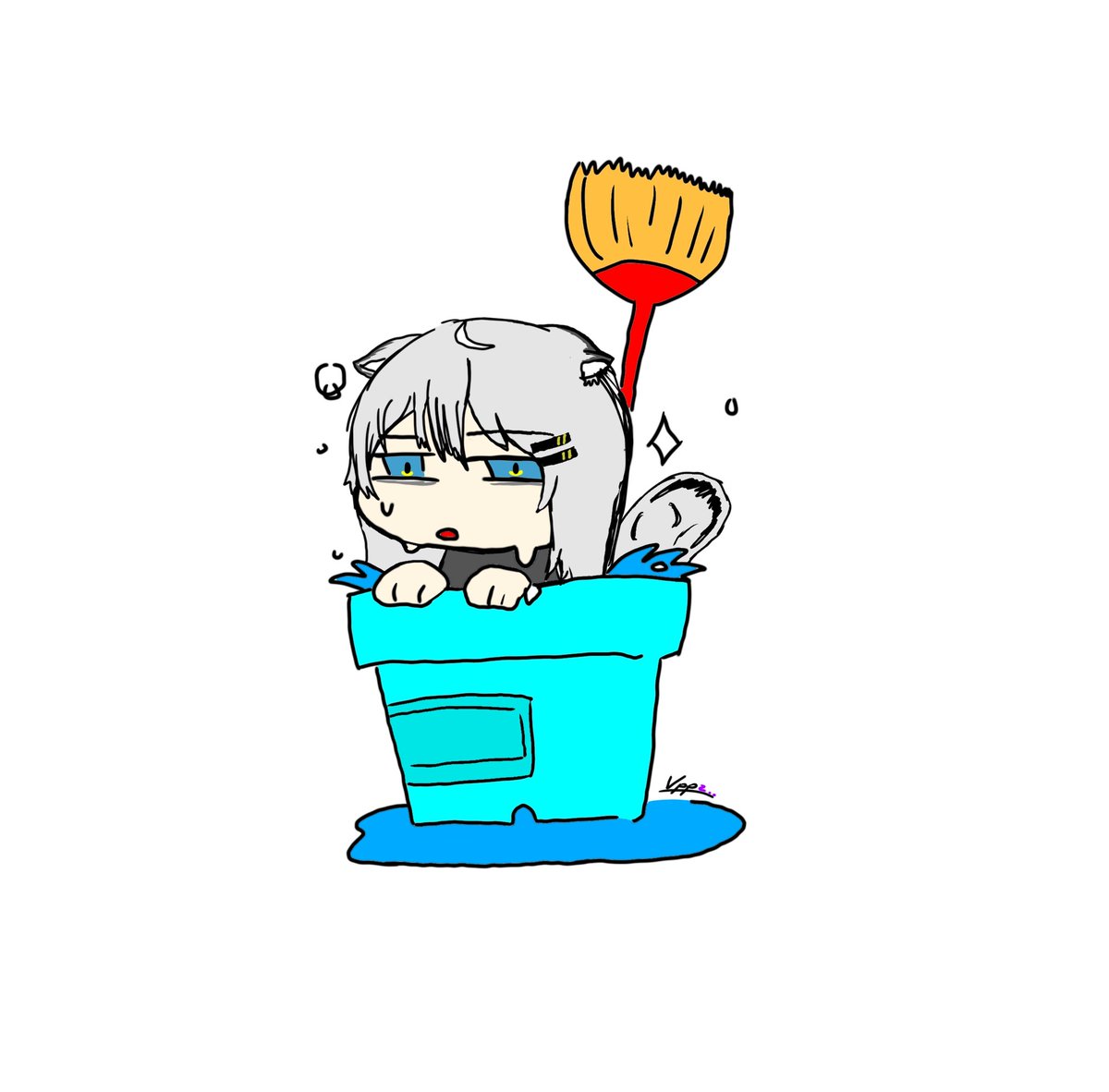 viperz_ming's tweet image. Another silly doodle for meep ฅᨐฅ
