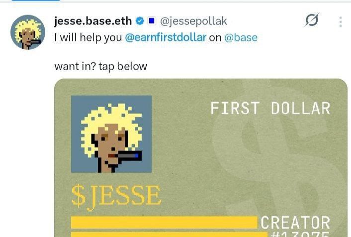 CryptoDailyZone's tweet image. Base Network User XP Claim Check ✔️ 
First Dollar Live on @base 
Play &amp;amp; earn XP fast
➤Claim Page
firstdollar.money/?r=ol64M0
➤Create Account Email
➤Connect your Twitter X  &amp;amp; Share on X
➤Check your XP
#Base #XP