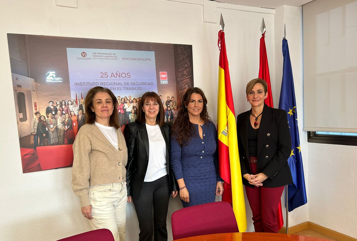 CSIFnacional's tweet image. La secretaria nacional de PRL y la Responsable Autonómica de Madrid de PRL de CSIF se reúnen con la Secretaria Gral. del IRSST y la Jefa de Cultura Preventiva y divulgación para analizar la situación en la Comunidad de Madrid y abrir nuevas líneas de colaboración en materia de…
