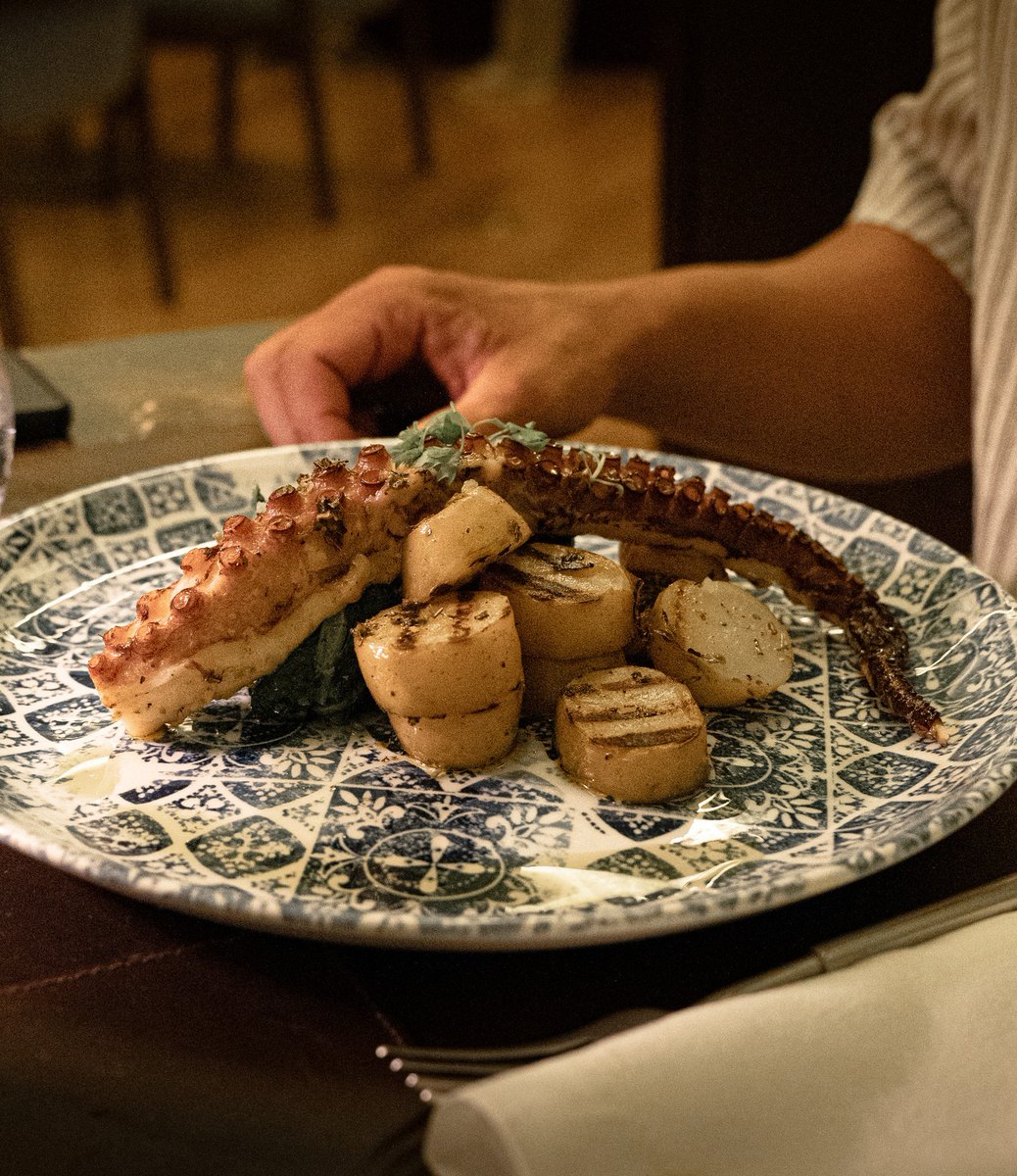 quintadapacheca's tweet photo. At The Wine House Restaurant, taste the Douro in every dish.

Roasted octopus with potatoes, turnip greens, and garlic mayo — tradition and flavor in perfect harmony. 😋

📧 reservas@quintadapacheca.com
📞 +351 254 331 229

#quintadapacheca #dourovalley #winetourism #pachecagroup https://t.co/KTy4fRPdFc