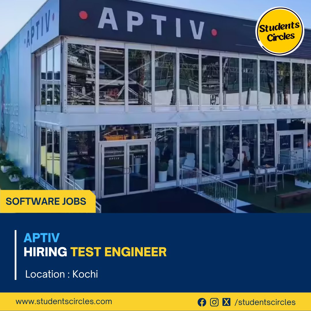 karthikpattadi's tweet image. 🏢 Company: Aptiv

🧾 Job Role: Hardware Test And Validation Engineer
📍 Location: Kochi
🎓 Qualification: BE/ B.Tech
💼 Job Category: Software
📅 Experience: Freshers Eligible
💰 Stipend: Rs 25,000 + Bonus

🔗 Apply Now: tr.ee/t9xmPb