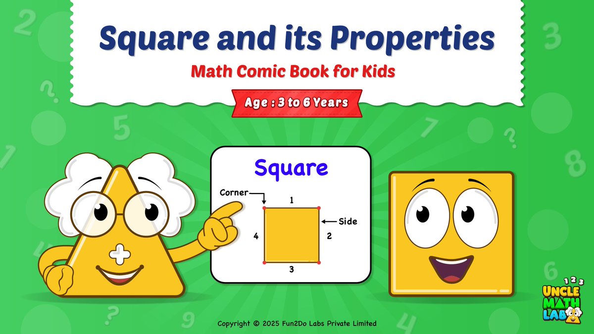 unclemathlab's tweet image. Your kid’s bread slice 🍞 is teaching geometry!

4 sides + 4 corners =  square 🟥

Our 3H method makes learning shapes fun: ❤️ stories | 🤚 activities | 🙂 practice

👉 Explore more on:
unclemathlab.gumroad.com

 teacherspayteachers.com/store/uncle-ma…

#UncleMathLab #2DShapes #Square