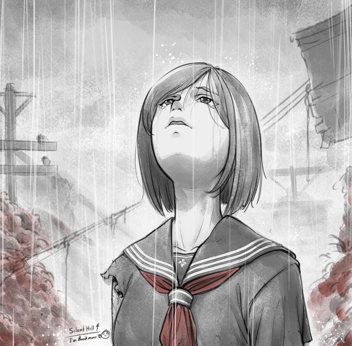 IamBankman's tweet photo. How do you guys able to draw at different angles
In the other character. 
#challenge #angles #artist #frieren #silenthillf #hinakoshimizu https://t.co/f6lIZU52IC