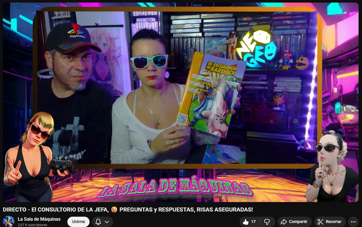 Estáis tardando en seguir a este tándem <a href="/salademaquinas8/">La Sala De Máquinas</a> <a href="/LaJefaCosplays/">La Jefa 🎮👙</a> , son unos máquinas como bien dice su canal y no es para menos! Mil millones de gracias!