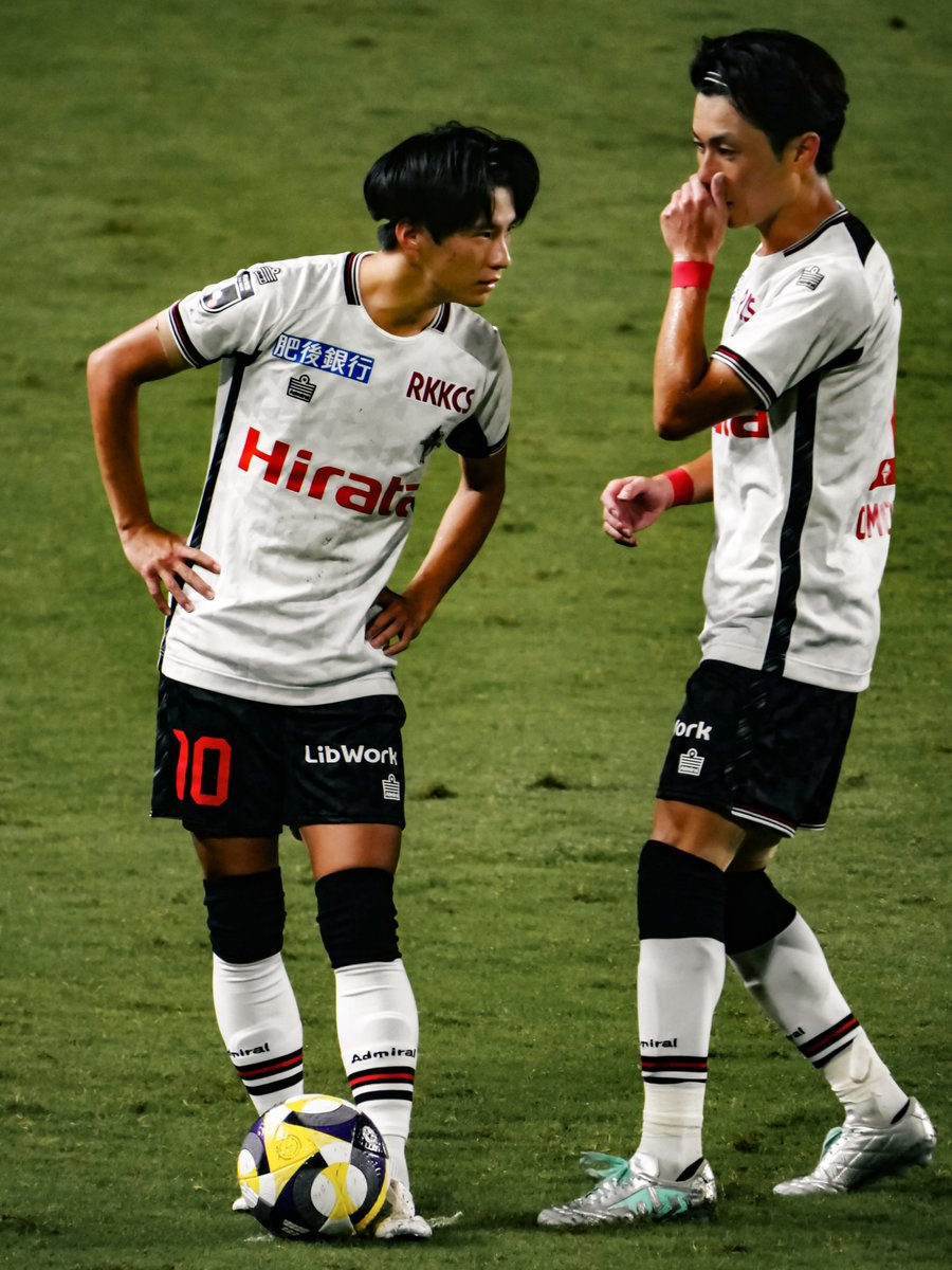 _s_pulse's tweet image. 先週のKick off Kumamoto、ついにMC小林ひろき氏の名前の秘密が明かされたので今週も楽しみにしてます😀

#古長谷千博 選手と #大本祐槻 選手のヒソヒソ話 #roasso