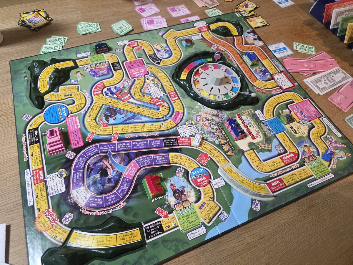 アナログの人生ゲーム
たまにはこういうのも楽しいね✨
あとから聞いたけど、私が生まれる前のやつだったらしいw