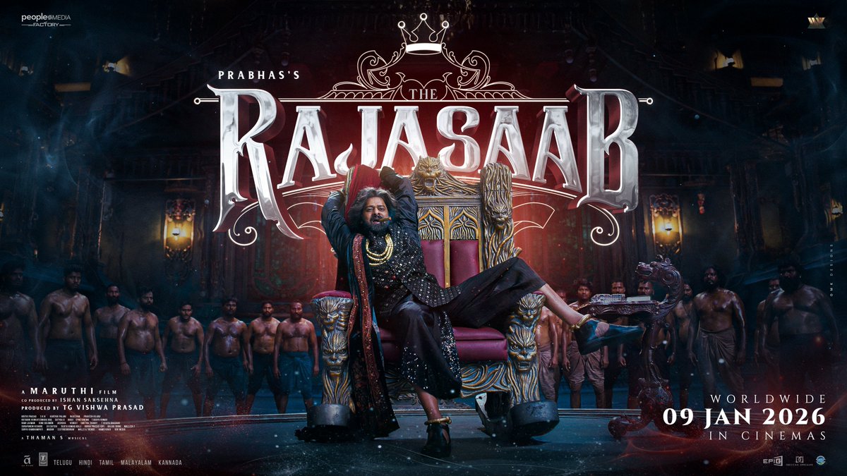 TrendsPrabhas's tweet image. Song announcement in 2 days release on 23rd  November? 

#TheRajaSaab
