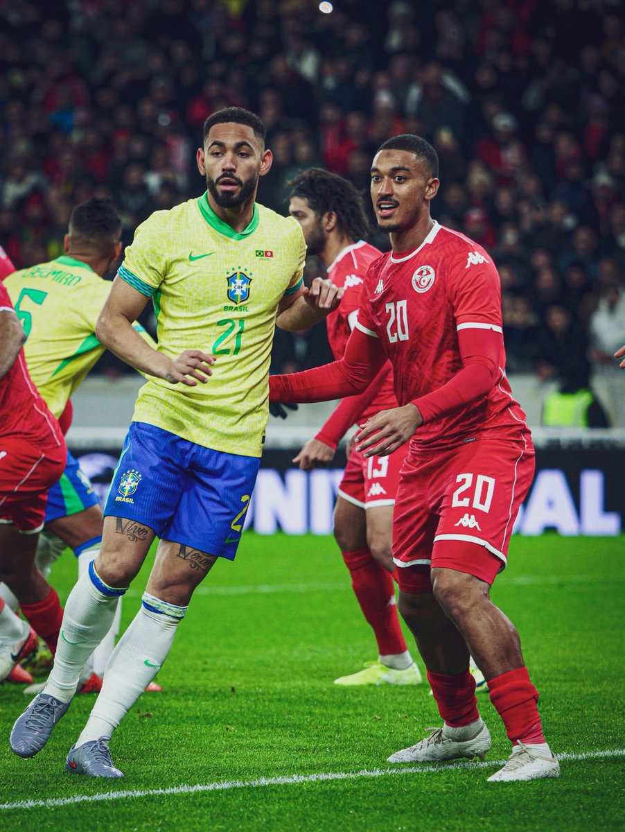 swfc's tweet photo. 90 minutes for Yan Valery in Tunisia’s 1-1 draw with Brazil yesterday 🇹🇳 🦉 https://t.co/gYhAvV3YA4