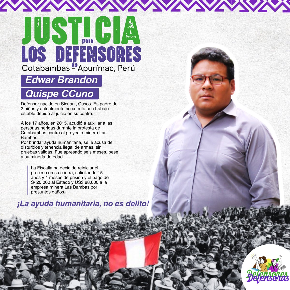 Defensoras y Defensores del Perú tweet media