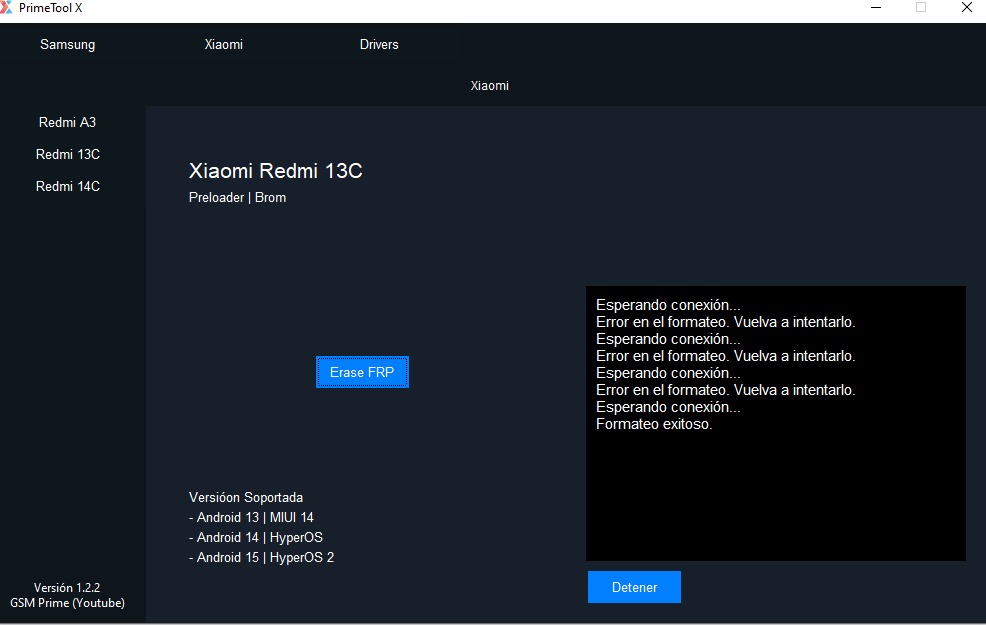 CrazyPerso79308's tweet image. *PrimeTool X 7.4.2*

*📥 Download:* go.cyberslinks.com/r.php?id=XnY6iK

✅ Supports FRP removal for Samsung and Xiaomi devices [Xiaomi Redmi A3 Device support only]
✅ Simple and modern user interface

#primetool #freetool #frpreset #mobilerepair #techsoftware