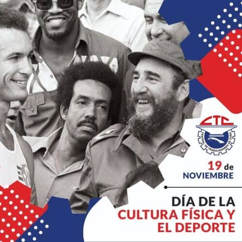 <a href="/FMC_Cuba/">FMC de Cuba</a> desea  muchas felicidades en el día de la Cultura Física y el Deporte para todos los que forman parte del Sistema Deportivo Cubano. Especialmente a las atletas. #CubaInspira
#MujeresEnRevolución
