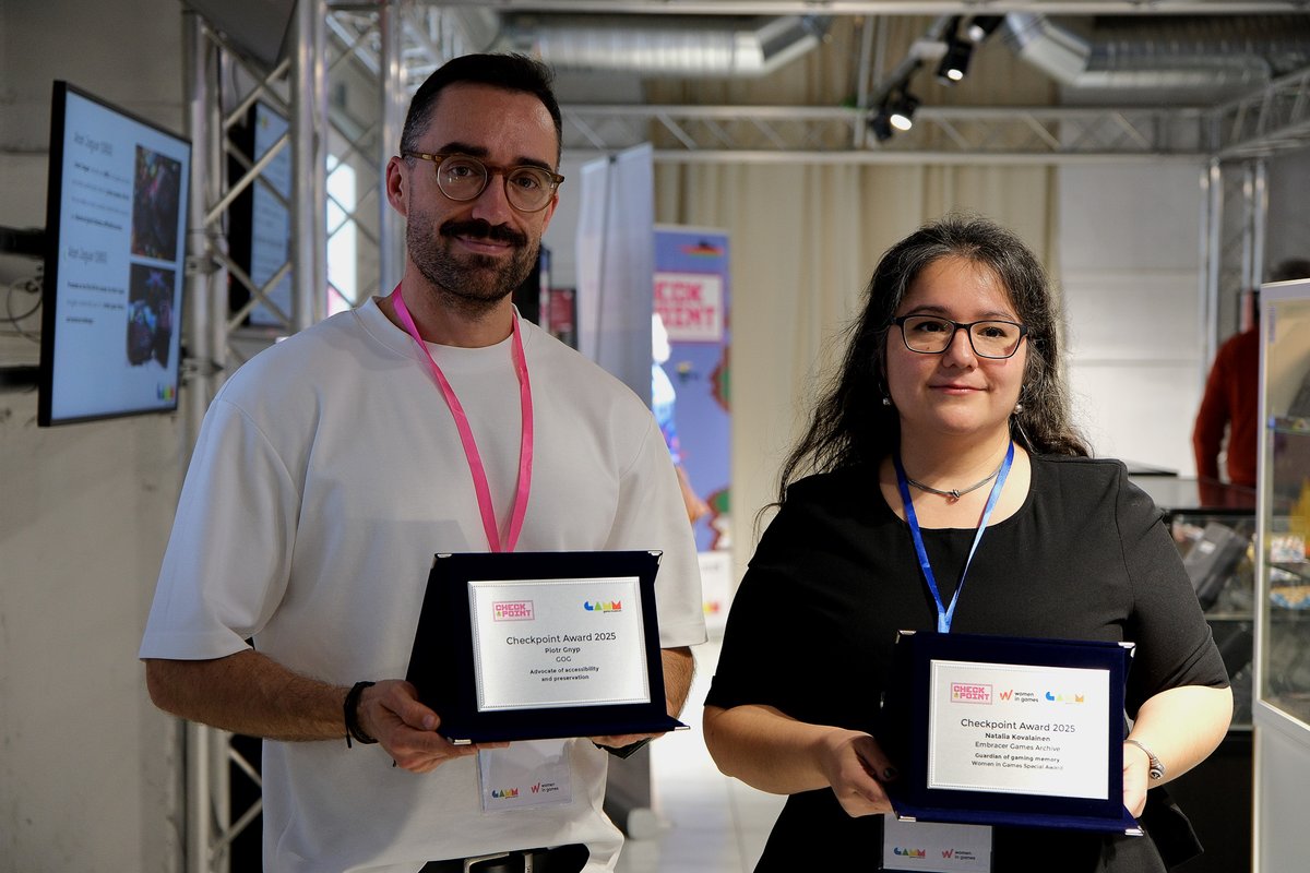 GOGcom's tweet image. We’re excited to share that GOG has received the Checkpoint Award 2025 in the Advocate of Accessibility and Preservation category 💿

It’s a huge honor for us, and a meaningful recognition of what we’ve been working toward for years: keeping classic games alive, DRM-free, and…