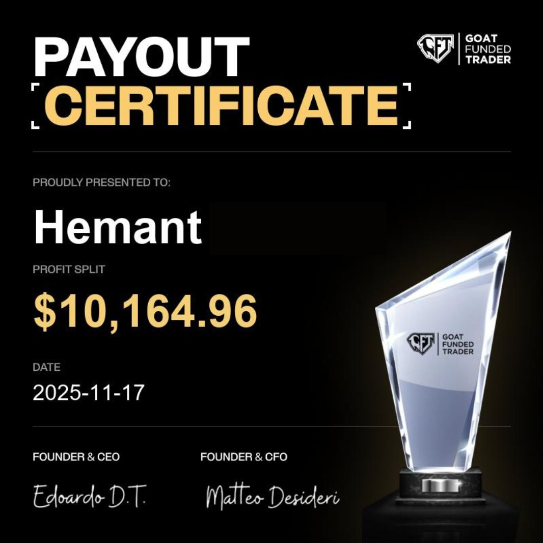 EdwardXLreal's tweet image. Goat Traders.. I&apos;m really grateful to see this 🏆🐐

Huge congrats to:

Armando for his $18,545 Payout

Ahsan for his $10,909 Payout

Hemant for his $10,164 Payout

All of them have been issued in 2 business days.

This is our Payout Policy.

Otherwise we would have sent $500…