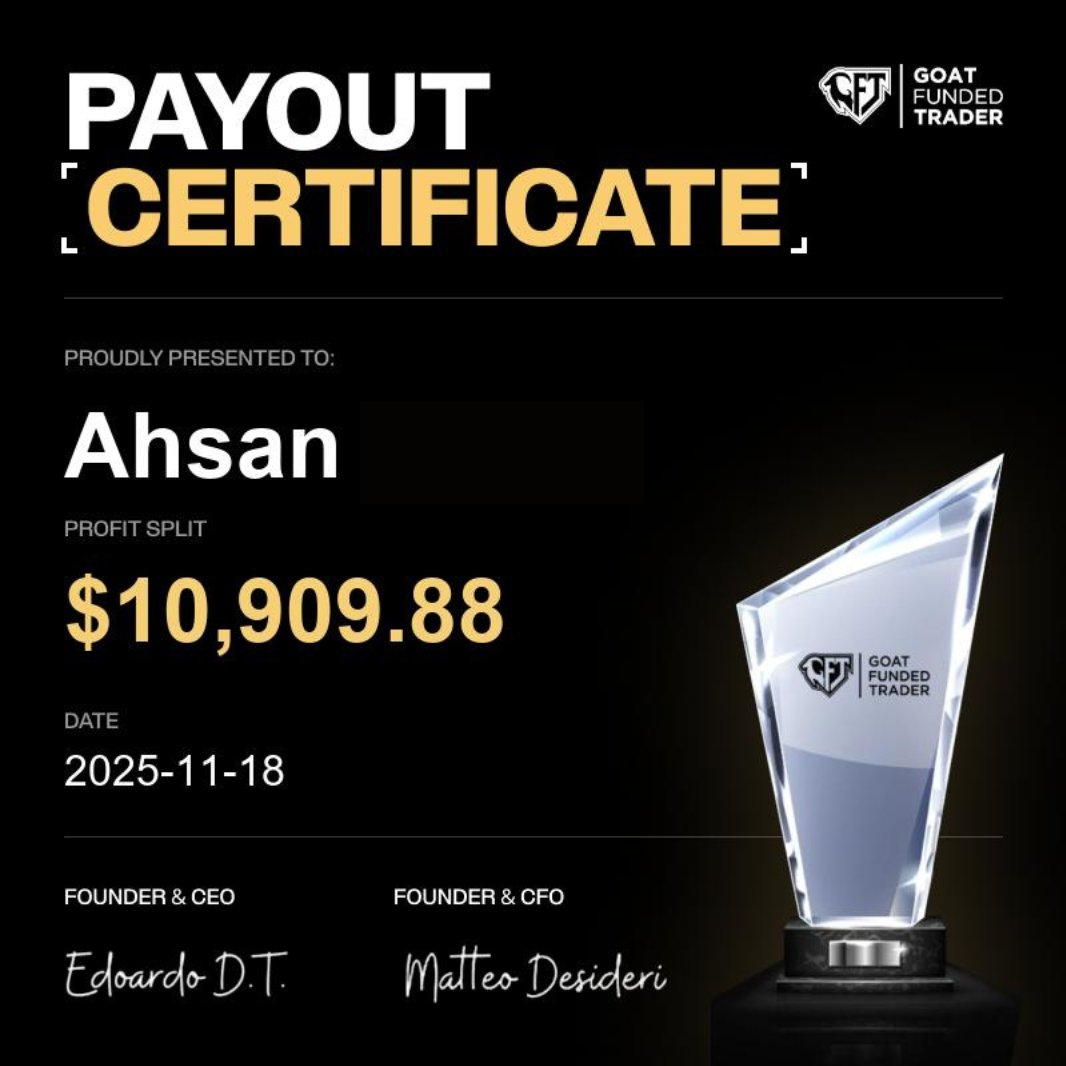 EdwardXLreal's tweet image. Goat Traders.. I&apos;m really grateful to see this 🏆🐐

Huge congrats to:

Armando for his $18,545 Payout

Ahsan for his $10,909 Payout

Hemant for his $10,164 Payout

All of them have been issued in 2 business days.

This is our Payout Policy.

Otherwise we would have sent $500…