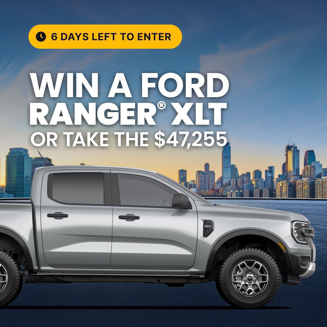 TikiThunder's tweet photo. A dirt road cruise and some good tunes... city nights and street lights... No matter how you spend time behind the wheel of a Ford Ranger®, you’ll feel blessed to be along for the ride. Enter to win the truck (or take the cash) right here: https://t.co/ElV59kmsCm