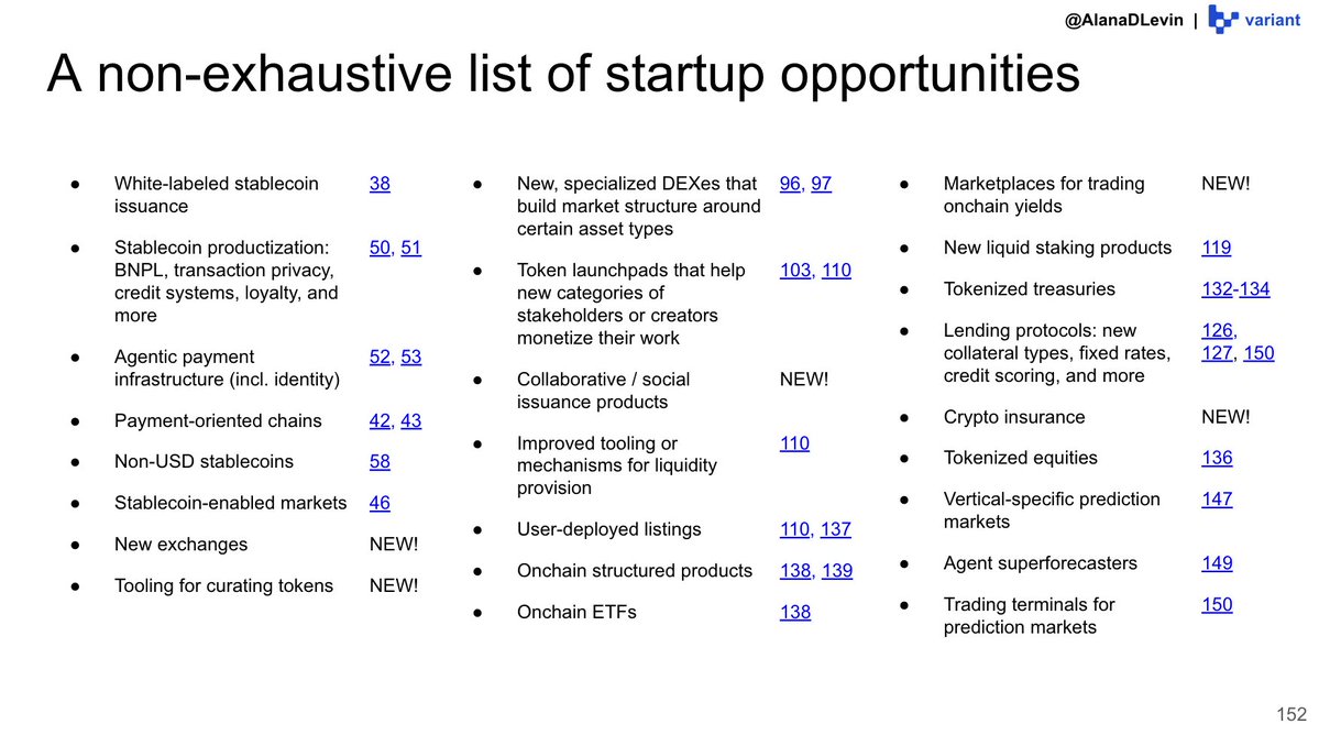 AlanaDLevin's tweet image. Some of the startup opportunities we&apos;re looking for, peppered throughout the deck