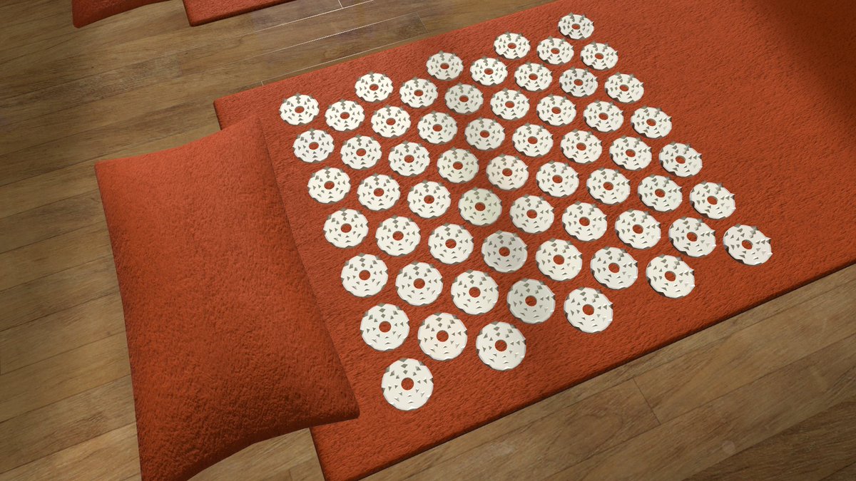 VPlaybone's tweet image. 【Shakti mat home】
いわゆるシャクティマットが置いてあるホームワールドです。ストレッチやヨガにもどうぞ。
上級者のためのスイッチもあります。
#VRChat_world紹介