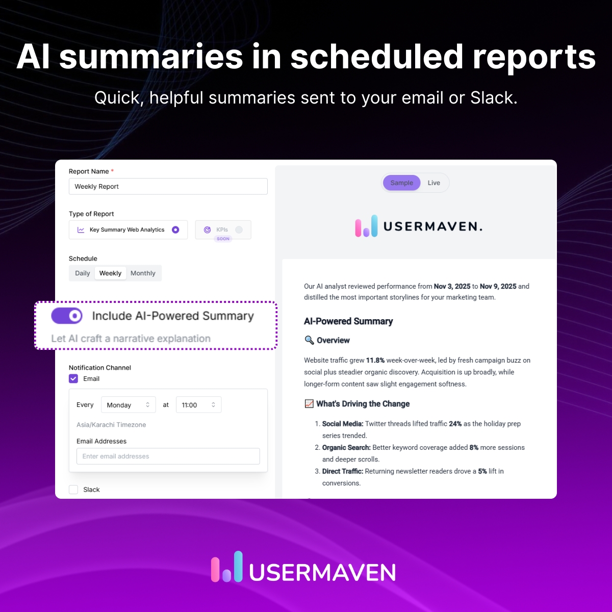 usermaven's tweet image. 🚀 Your Usermaven just got better!

• AI summaries
• Attribution in Trends
• Paid Ads insights in dashboard
• One-click reconnect
• Integration setup checklist
• Token regeneration

Head over to the announcement page for more details: updates.usermaven.com/announcements