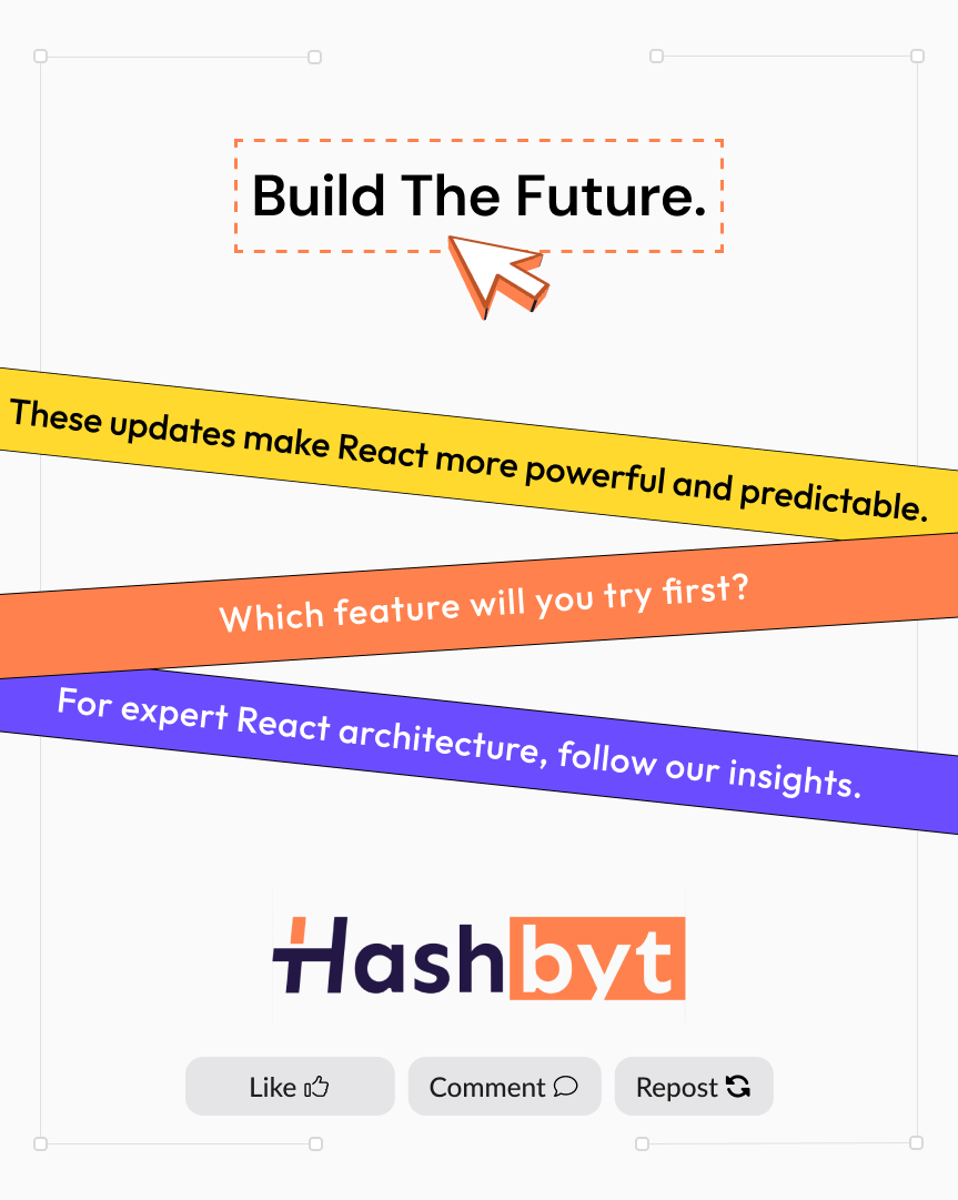 hashbyt's tweet image. React 19.2 makes modern frontend development faster, cleaner, smarter.
Which new feature are you integrating first? 👇
Follow for React architecture insights, performance tips, and real-world breakdowns.

#ReactCommunity #WebDevelopment #TechCreators #BuildInPublic #ReactTips