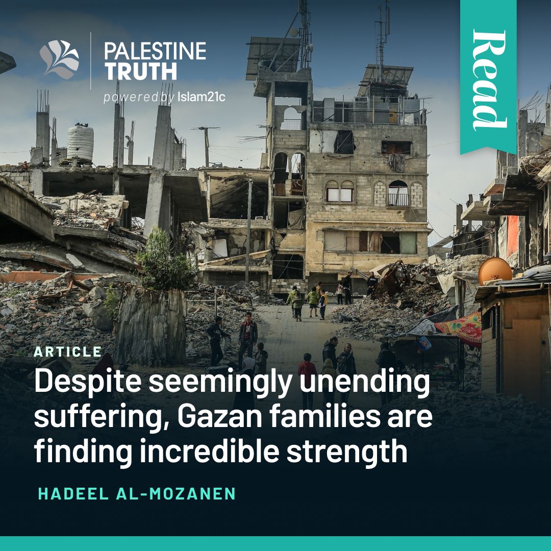 Islam21c's tweet image. islam21c.com/news/gaza-live…

Thousands of Palestinians are continuing to live new chapters of resilience and survival. This is despite the presence of some 60 million tonnes of rubble according to the most recent estimates.

Hadeel al-Mozanen, a brave journalist based in Gaza, warns…