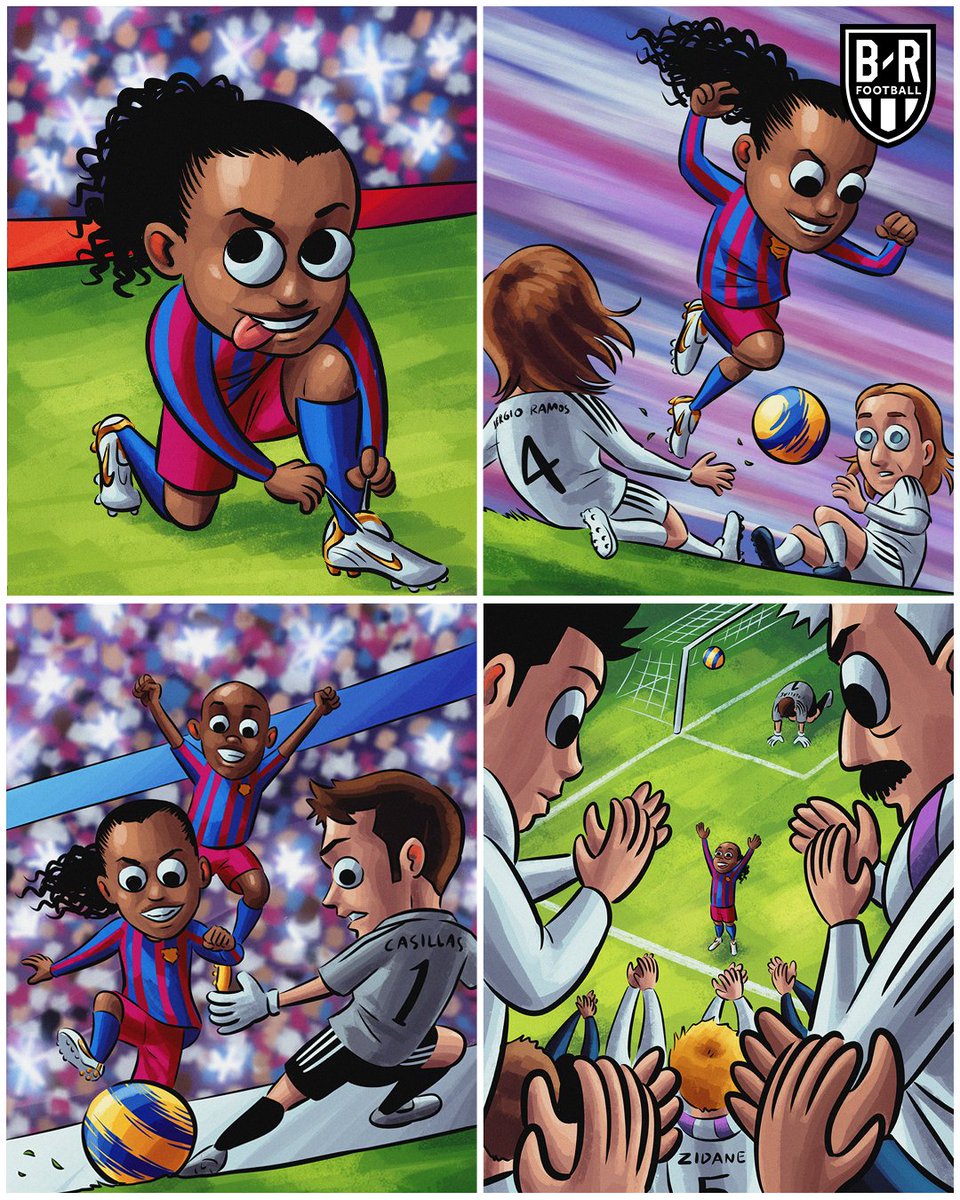 Throwback to a Ronaldinho performance 20 years ago so good it had the Bernabéu on its feet for him 👏