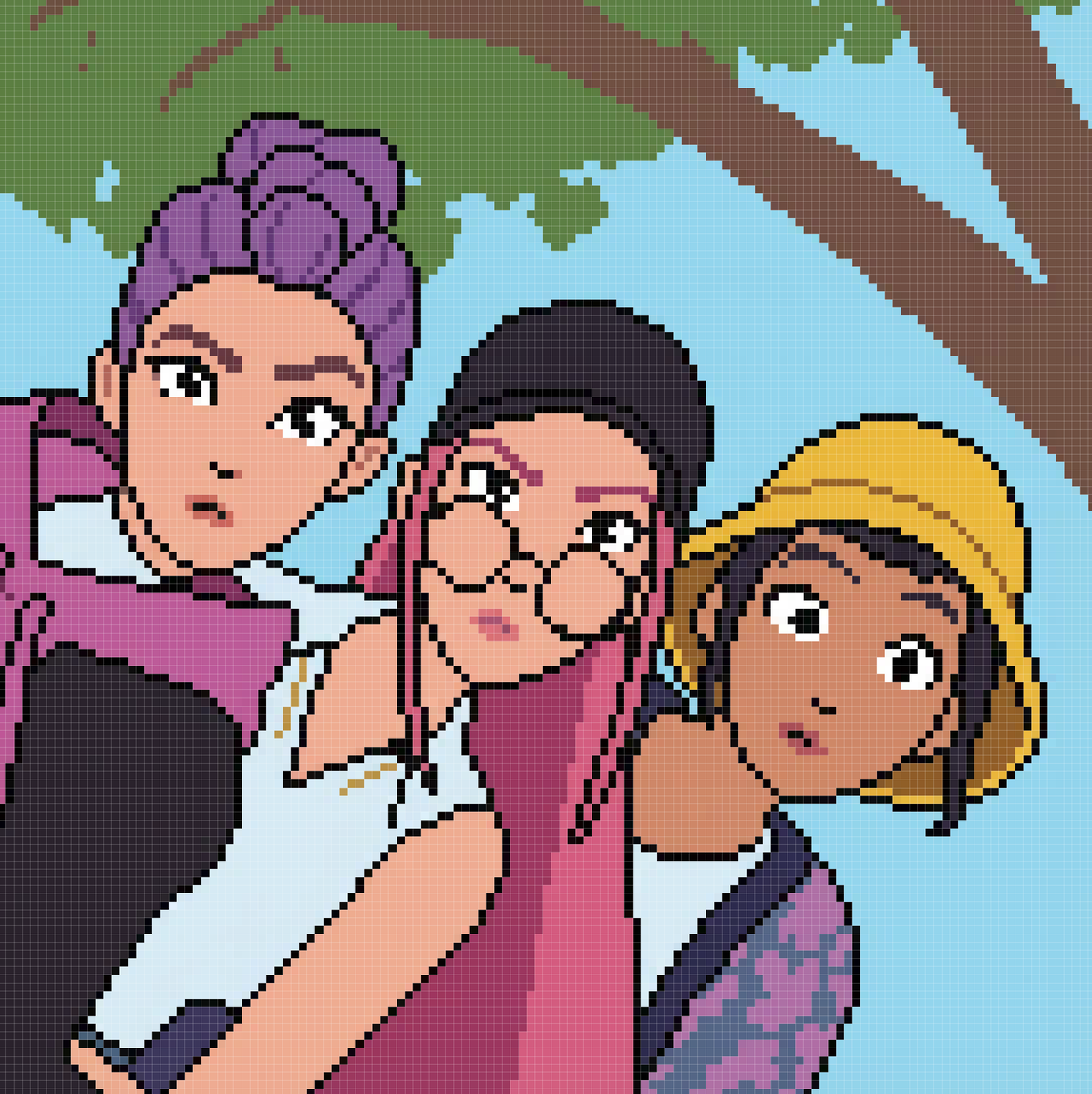 dmiguelm's tweet image. A couple more, different pixel sizes! #pixelart