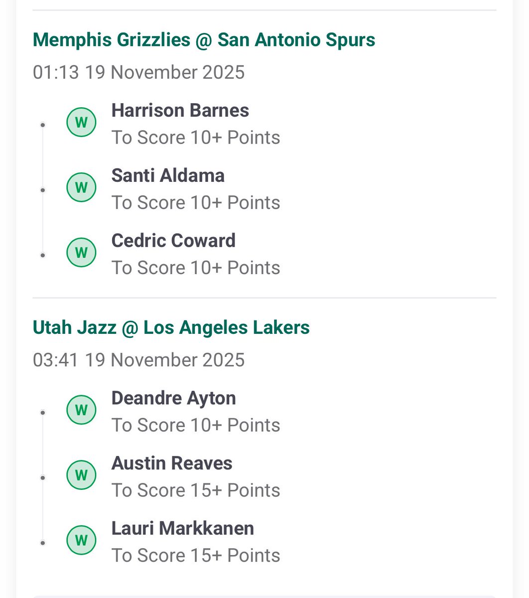 I got another NBA bet up overnight mate, It’s a pity that this wasn’t the one I shared with you the other night 😭😭