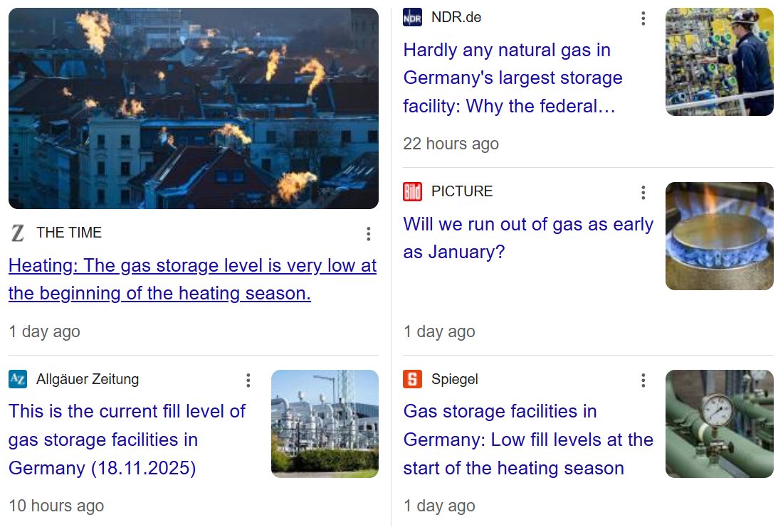 disclosetv's tweet image. NEW - Germany&apos;s natural gas storage level is &quot;very low&quot; at the beginning of the heating season — hardly any natural gas is in the country&apos;s largest storage facility.